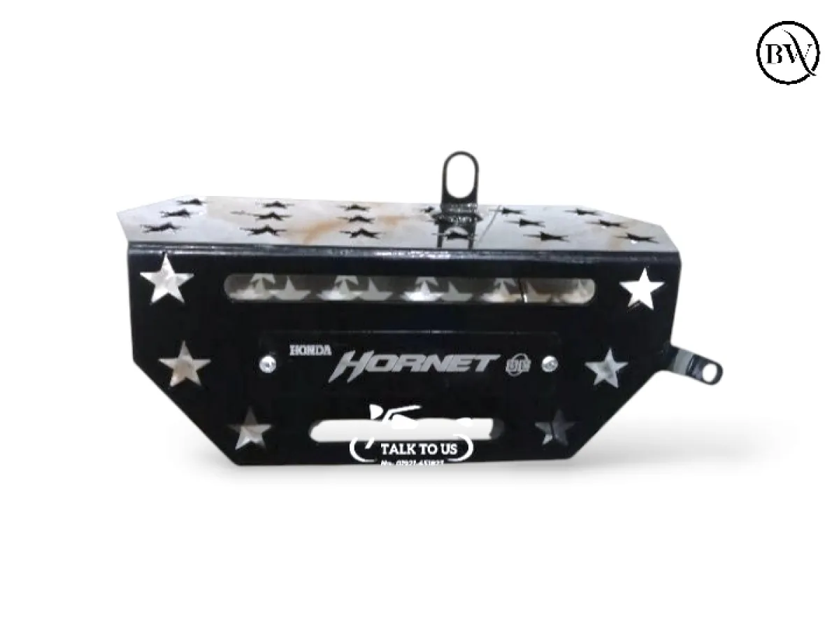 Premium Black Silencer Gourde For Honda Hornet