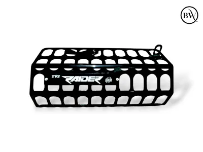 Premium Heavy Black Silencer Gourde For Tvs Raider 125_img_0