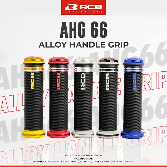Premium RCB Hand Grip With Gutli (Master Copy) Universal Bike_img_0
