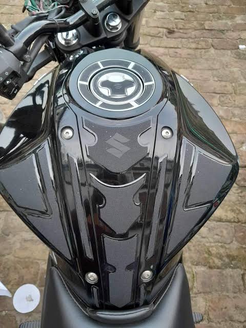 Premium Full Tanky Pad Set Sticker (Black) For Gixxer Monoton