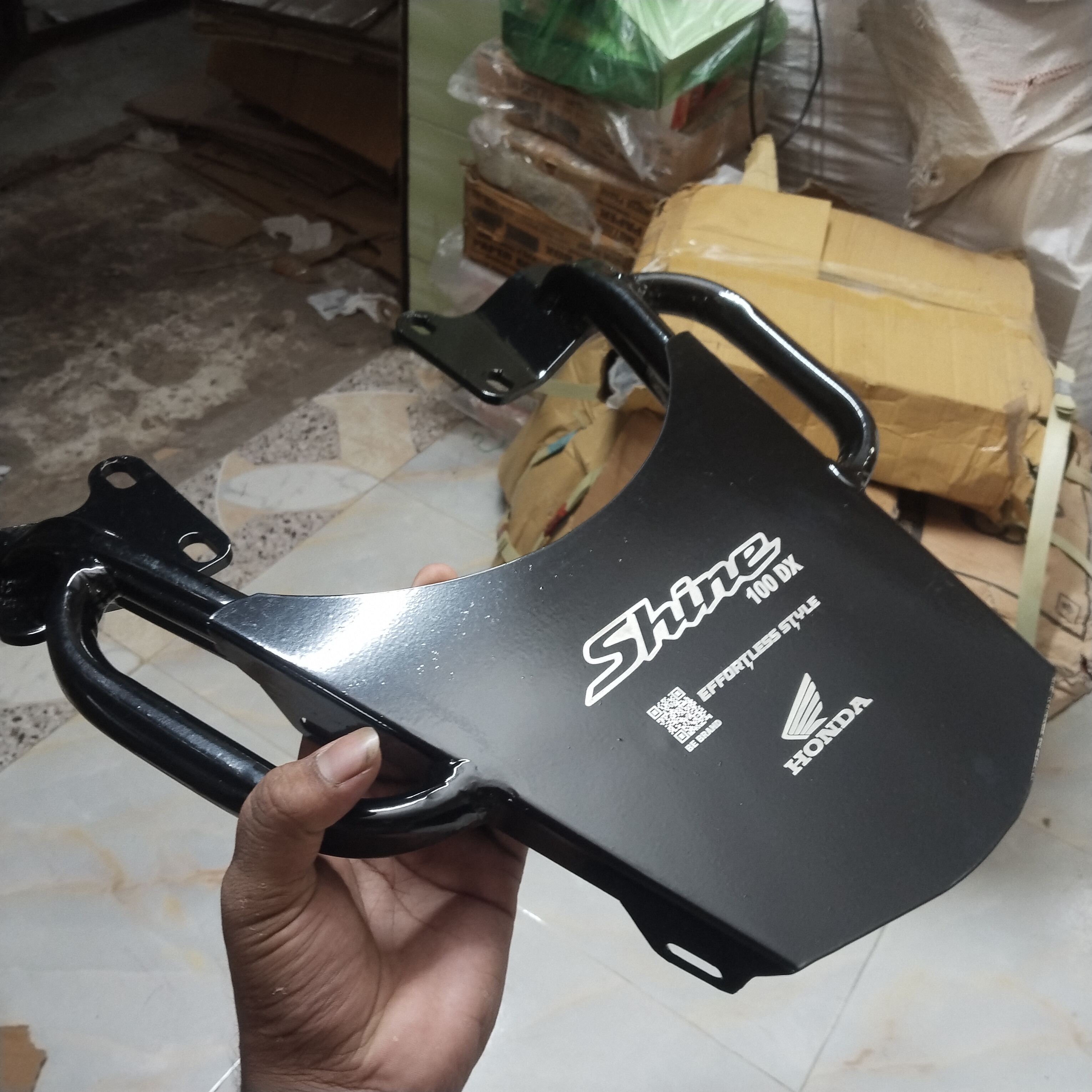 Premium Back Carrier With Handle For Shine 100 DX