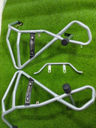Premium Heavy Silver Stylish Bumper For Honda NX-200_img_1