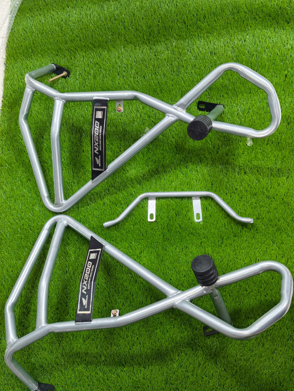 Premium Heavy Silver Stylish Bumper For Honda NX-200_img_1