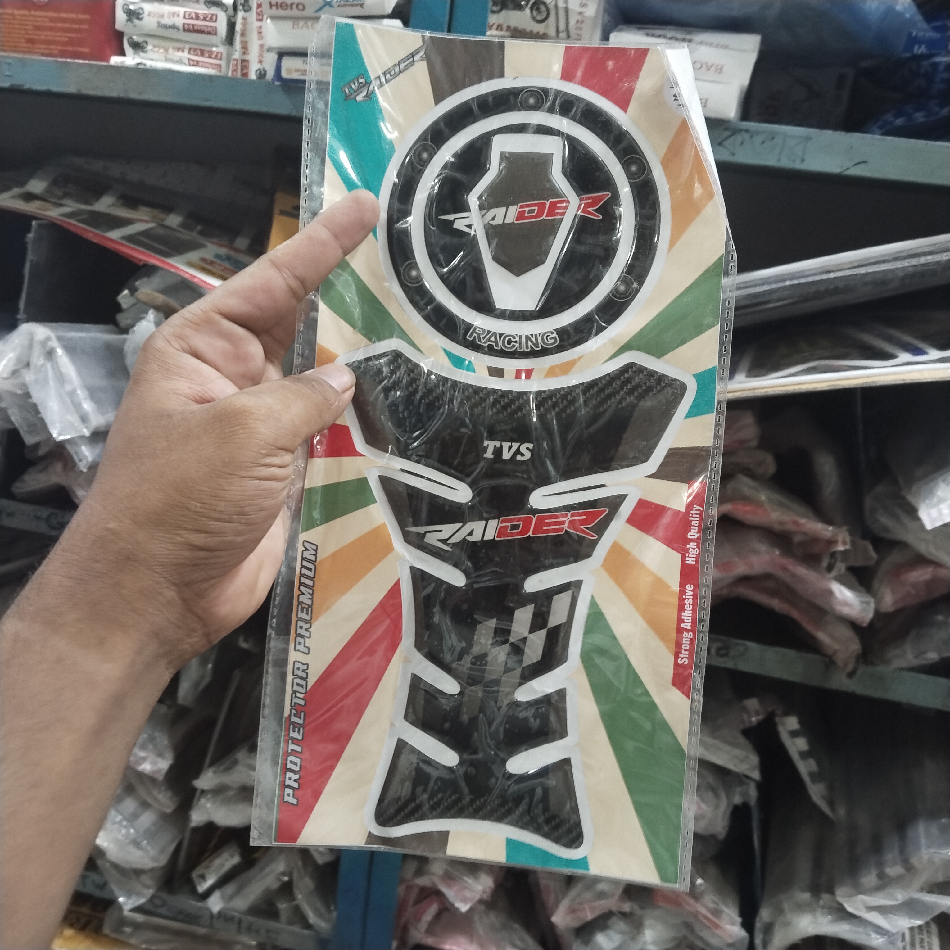 Premium Tanky Sticker For TVS Raider