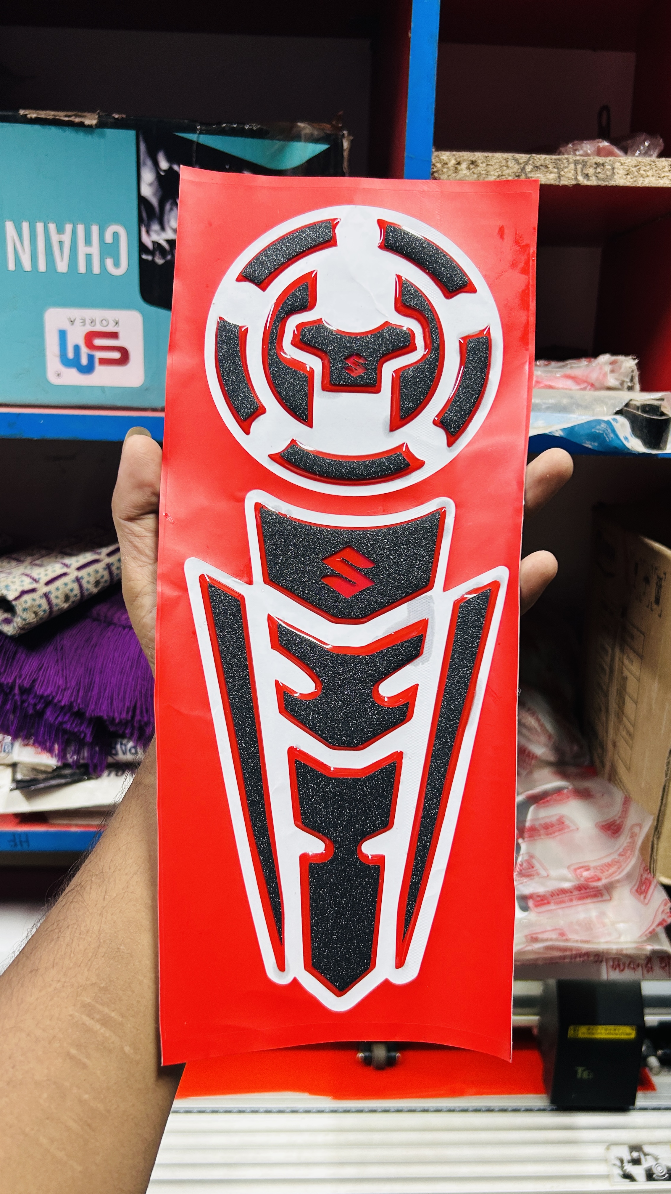Premium Tanky Pad Sticker For Gixxer All Model