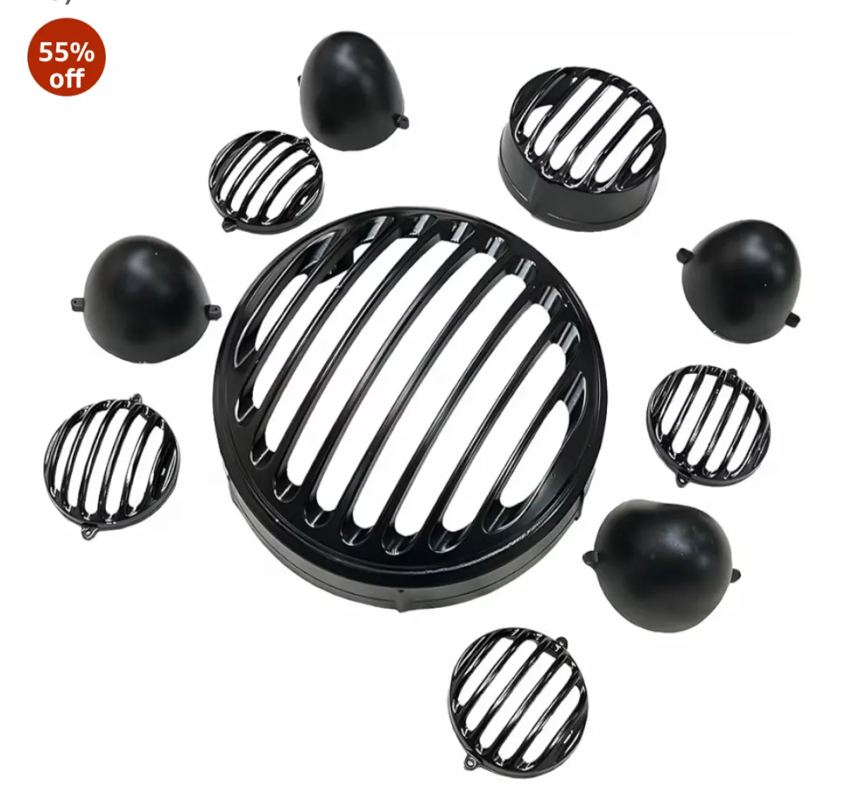 Premium Safety Grill Set (parking,signal,headlight,back light) For Royal Enfield Meteour 350