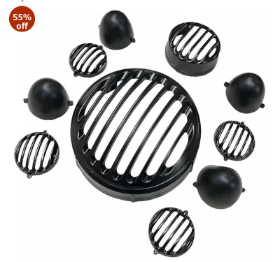 Premium Safety Grill Set (parking,signal,headlight,back light) For Royal Enfield Meteour 350_img_0