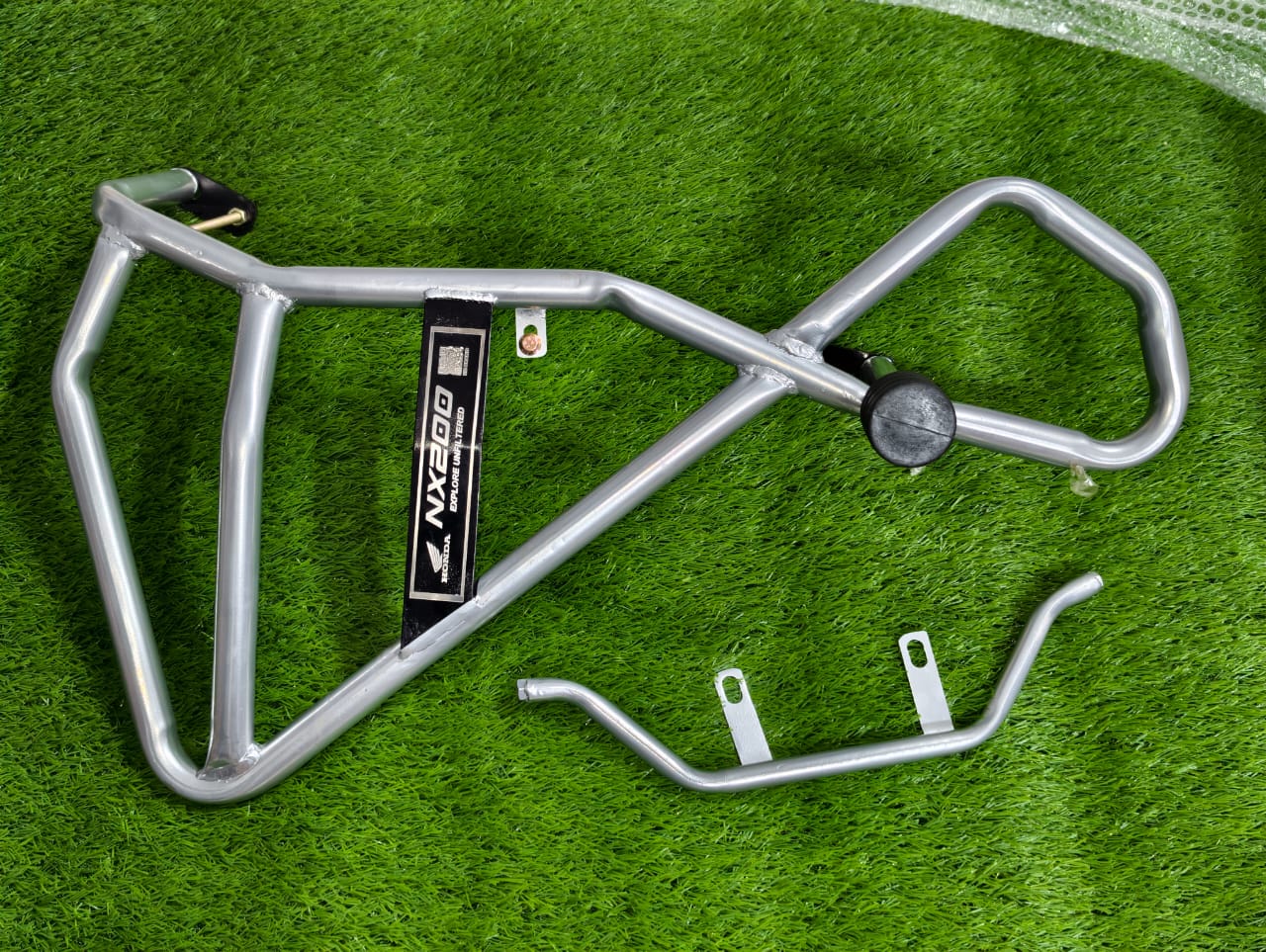 Premium Heavy Silver Stylish Bumper For Honda NX-200_img_0