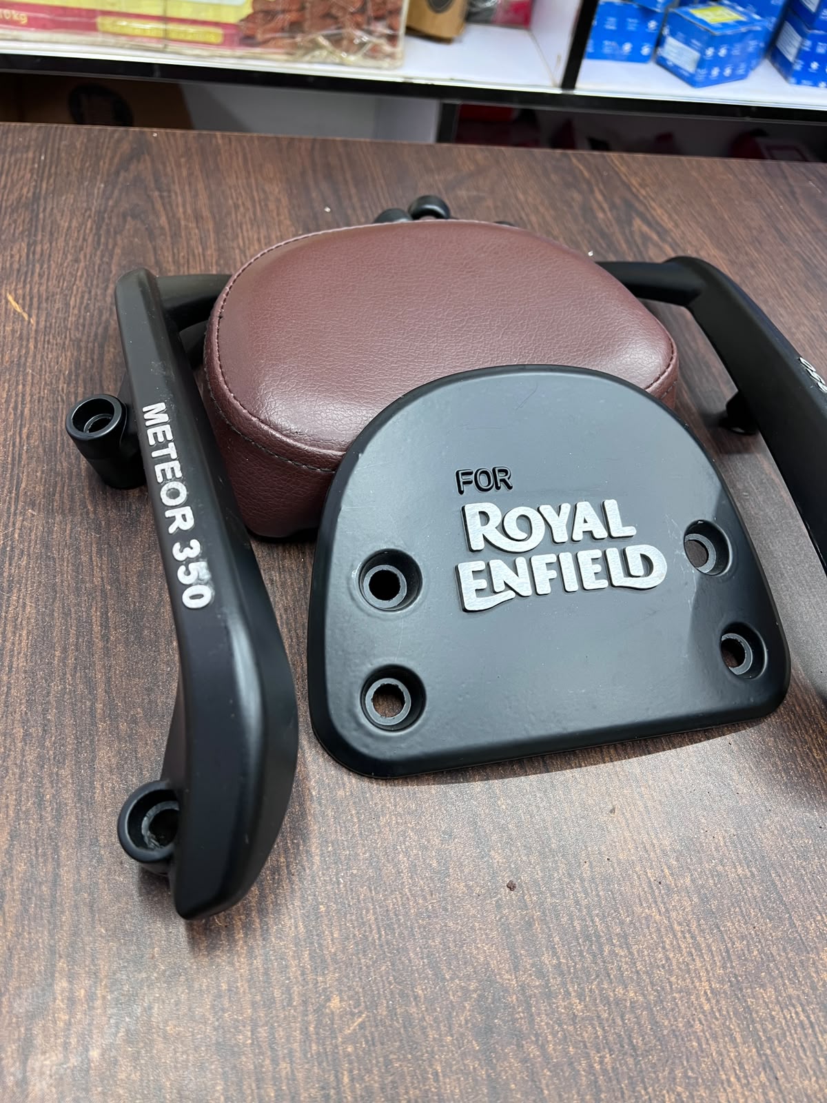 Premium Back Rest (Brown Colour) For Meteour 350_img_2