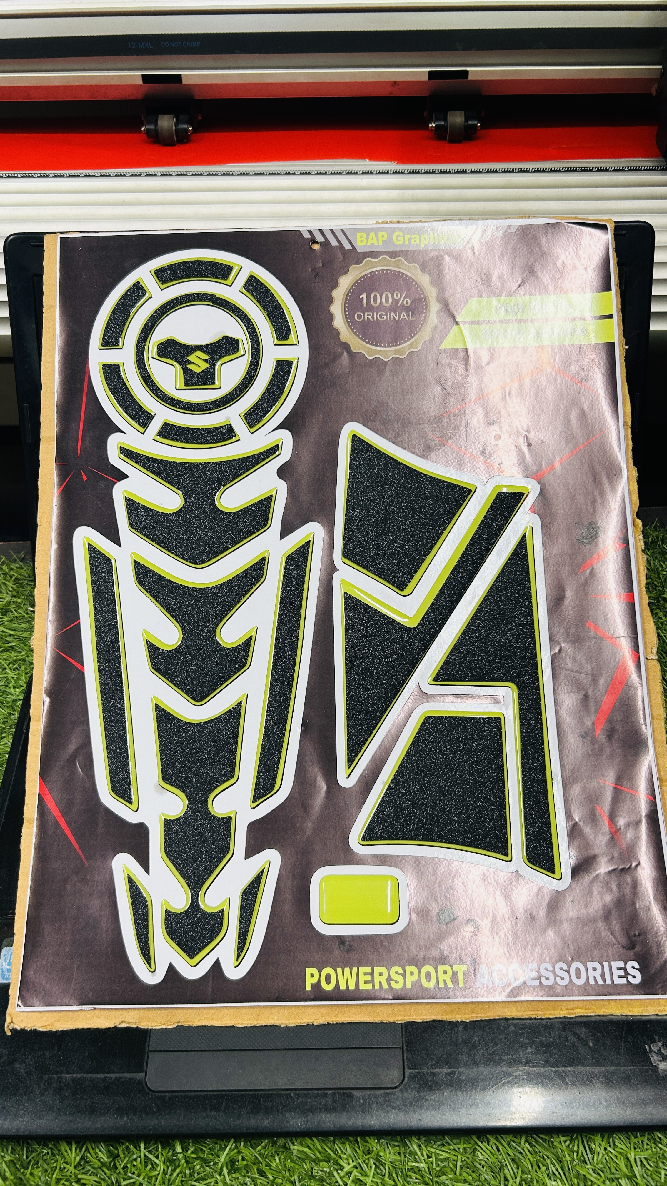 Premium Tanky Sticker (Redium) For Gixxer Monoton