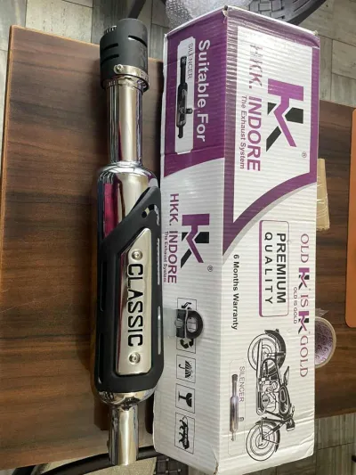 Premium HK Indore Exhust System For Classic 350_img_0
