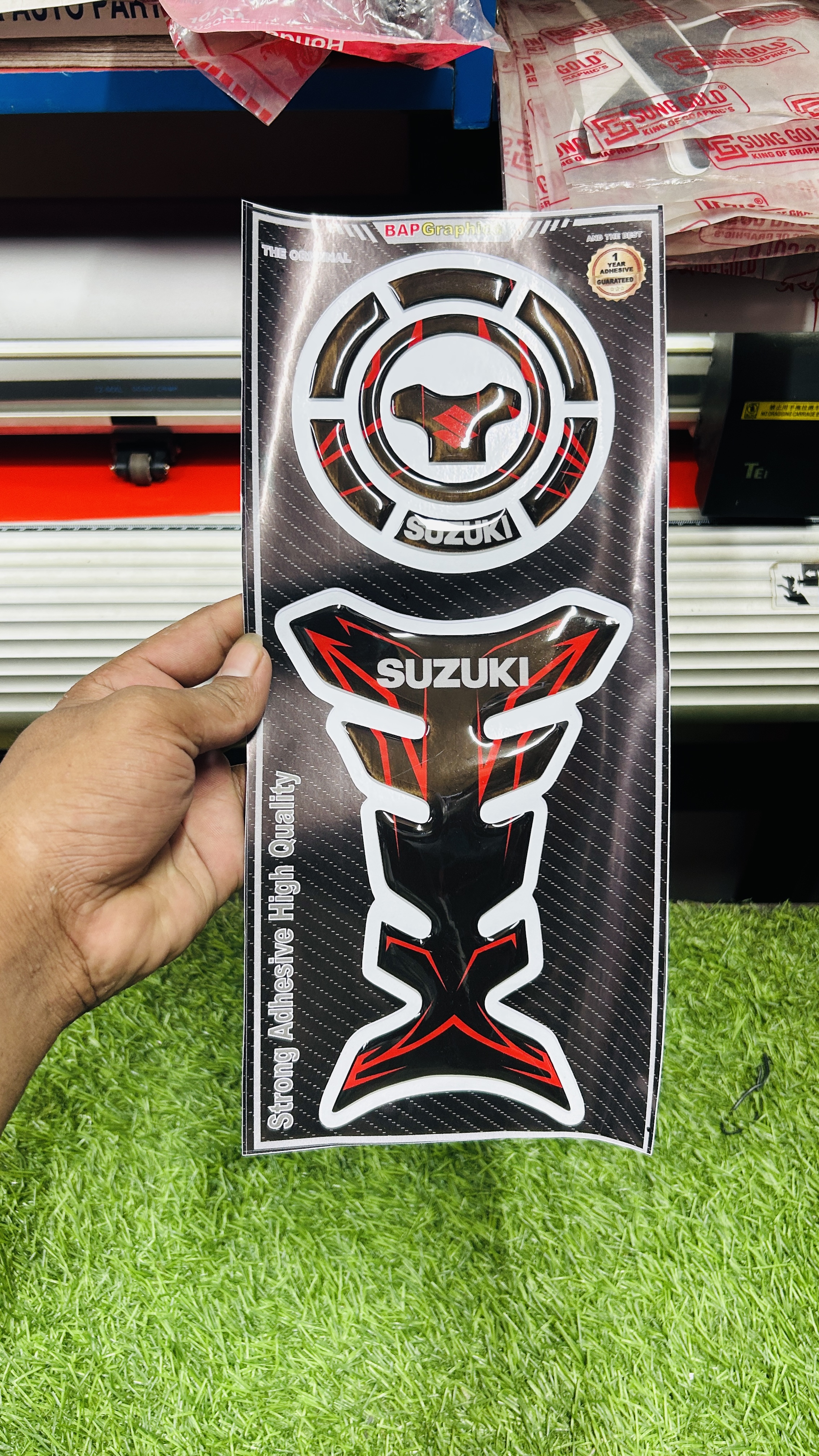 Premium Tank Pad Sticker For Gixxer All Model