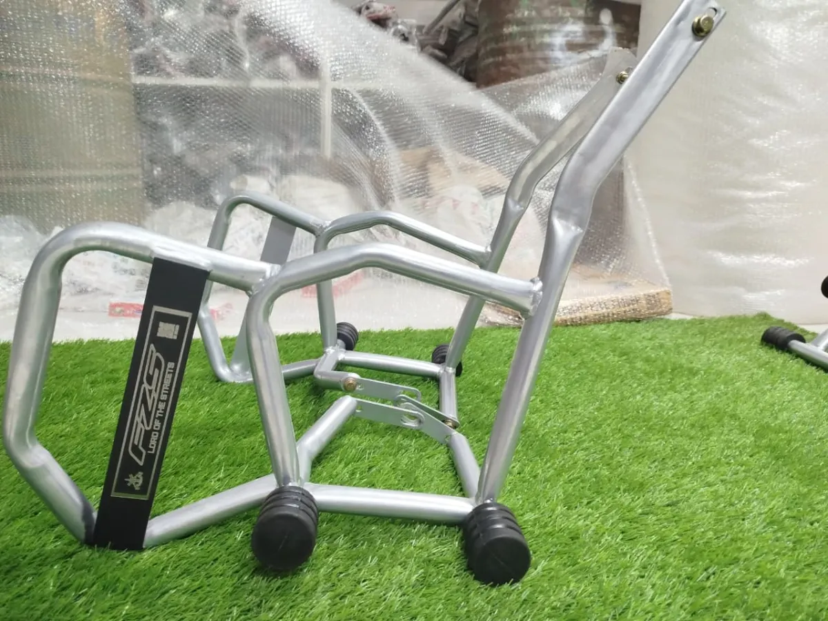 Premium Heavy Silver Stylish Bumper For Fzs All Model