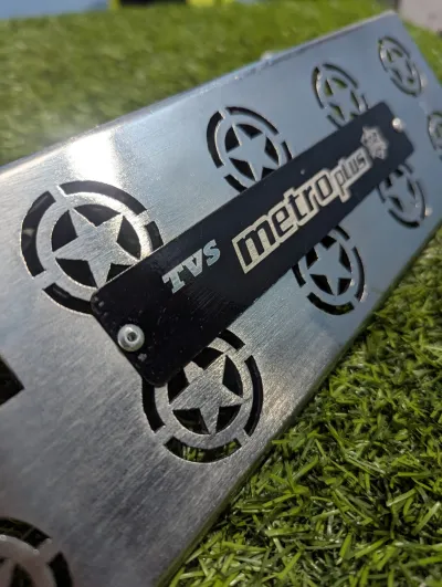 Premium SS Star Silencer Gourde For TVS Metro Plus_img_2