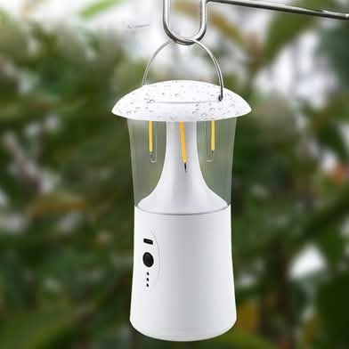 One multi-functional multi-color LED camping lamp with three outdoor lights, 360 degree rotating emergency lighting and also foldable - Image 4