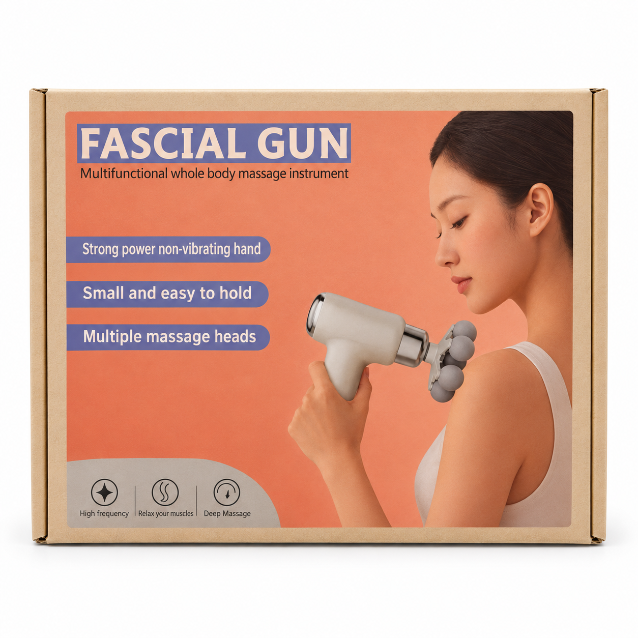 7 Head Fascial Gun – Deep Tissue Massage Gun
