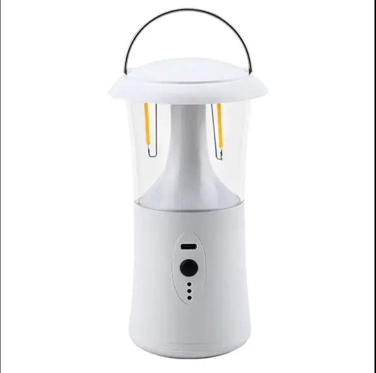 One multi-functional multi-color LED camping lamp with three outdoor lights, 360 degree rotating emergency lighting and also foldable - Image 2