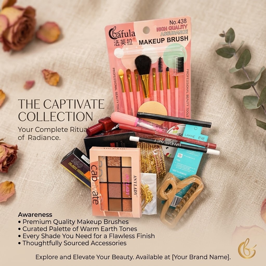 15-Pcs Beauty & Accessories Combo Set for Girls