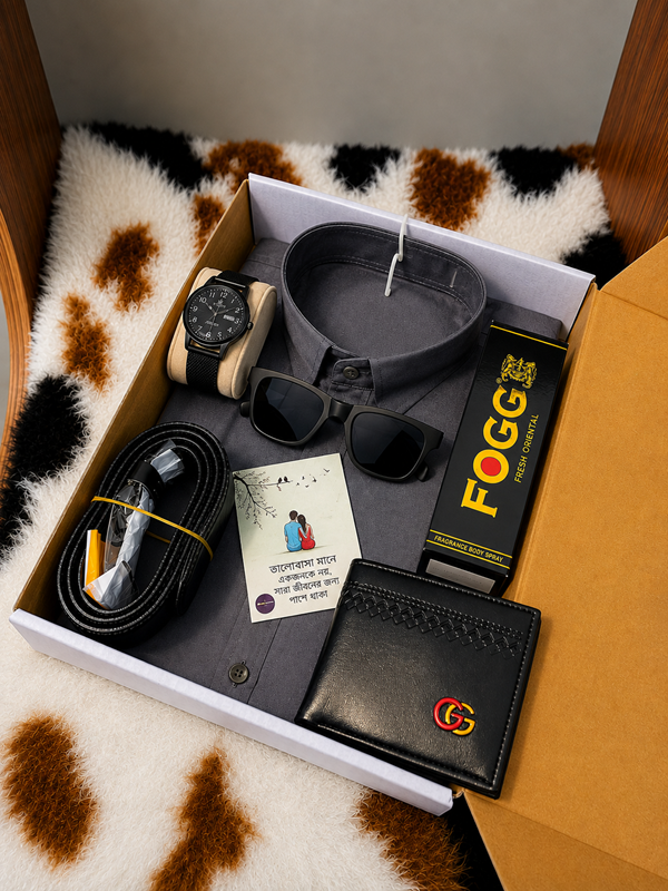 Stylish Men's Shirt Combo Gift Box – 6-in-1 Set_img_10