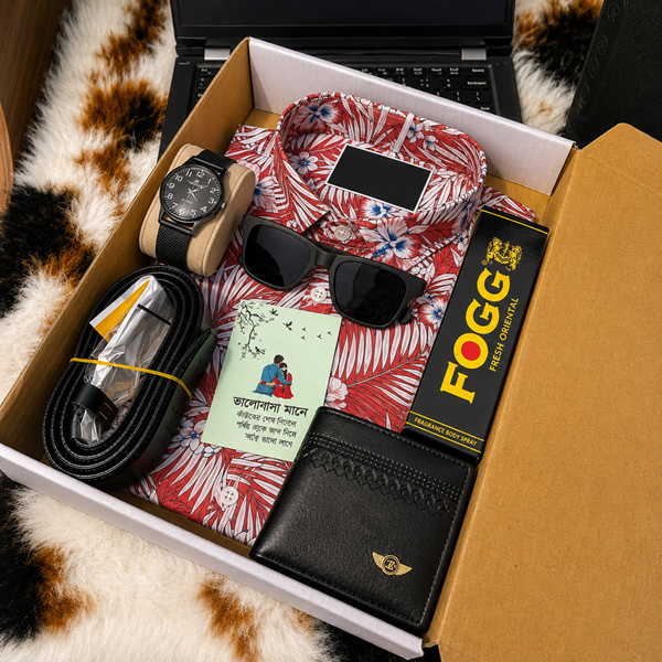 Stylish Men's Shirt Combo Gift Box – 6-in-1 Set_img_6