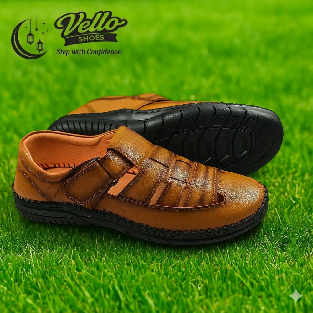 Vello Premium Tan Brown Fisherman Sandals for Men | ভেলো স্টাইলিশ স্যান্ডেল_img_2