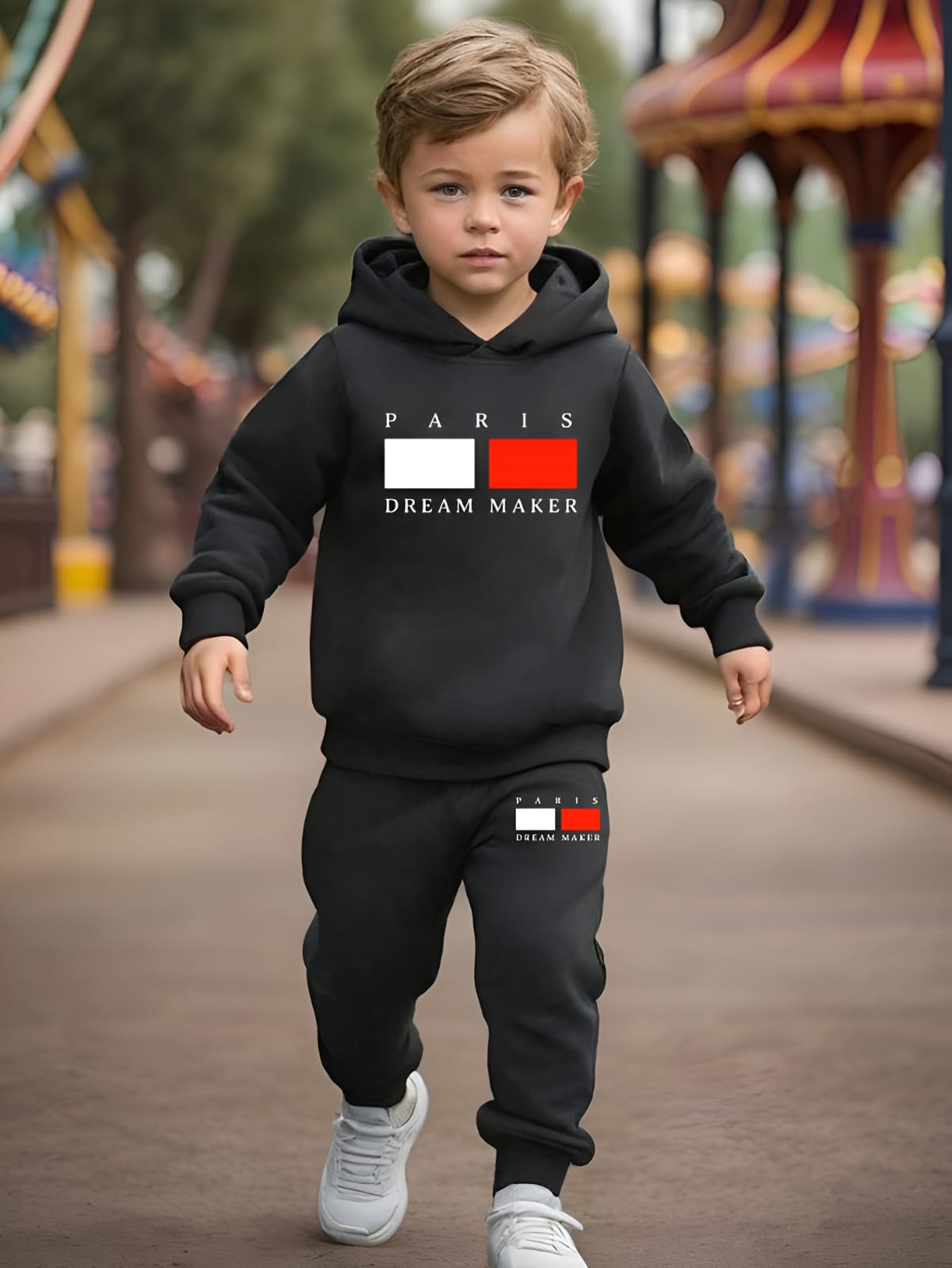 আপনার ছোট্ট সোনামণির জন্য নিয়ে এলাম Elegant Stylish Kids Hoodie Set। 👶❤️_img_2