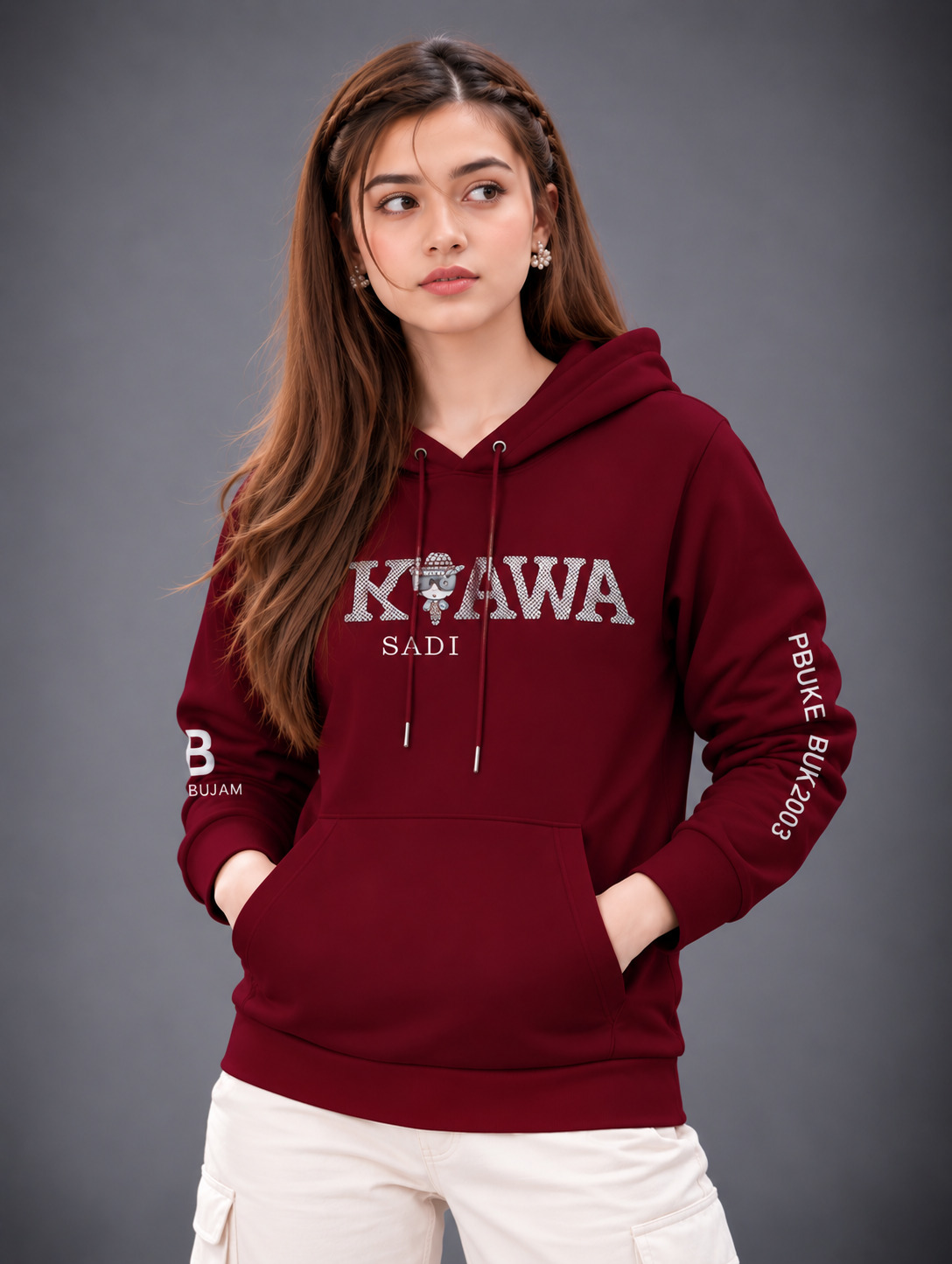 Premium Stylish Unisex Hoodie – 330–350 GSM Cotton Fleece, DTF Print_img_2