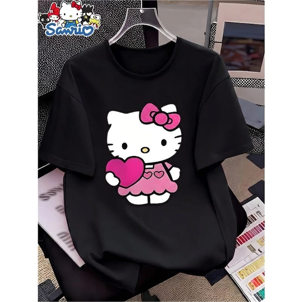 Ladies Drop Shoulder T-Shirt for Women – 100% Pure Cotton Cartoon Print_img_8