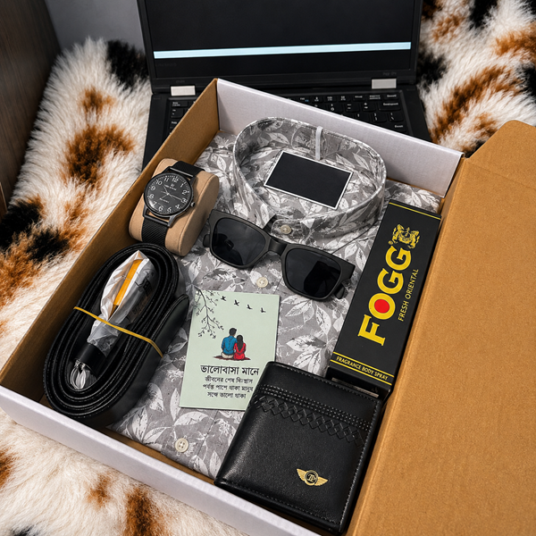 Stylish Men's Shirt Combo Gift Box – 6-in-1 Set_img_11
