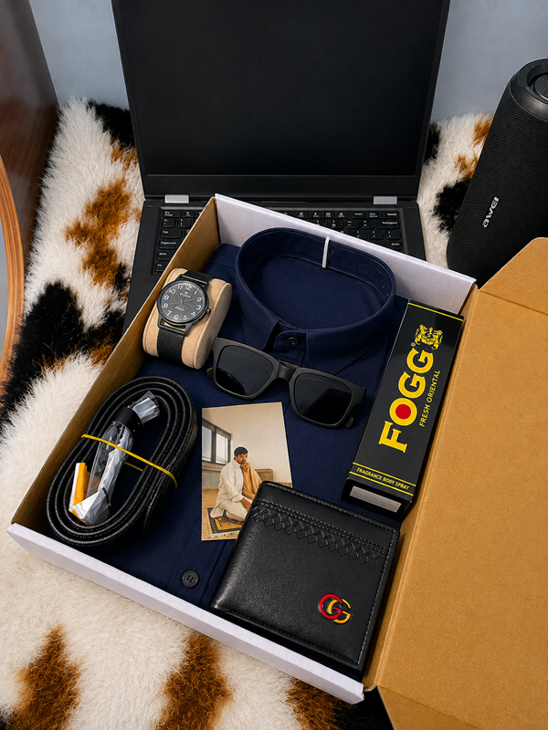 Stylish Men's Shirt Combo Gift Box – 6-in-1 Set_img_3