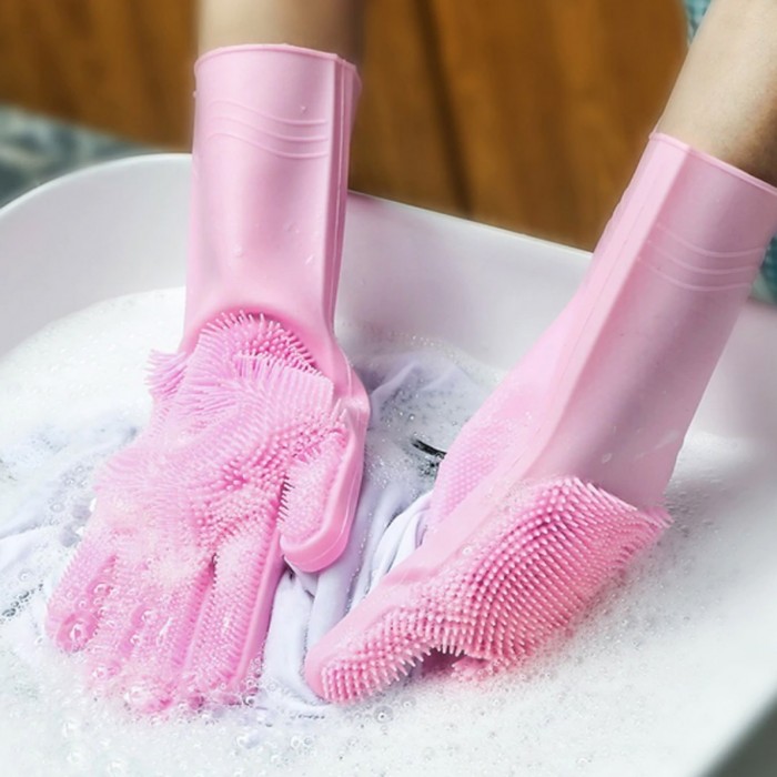 Multi-Purpose Silicone Cleaning Gloves – Dishwashing & Home Cleaning Gloves_img_0