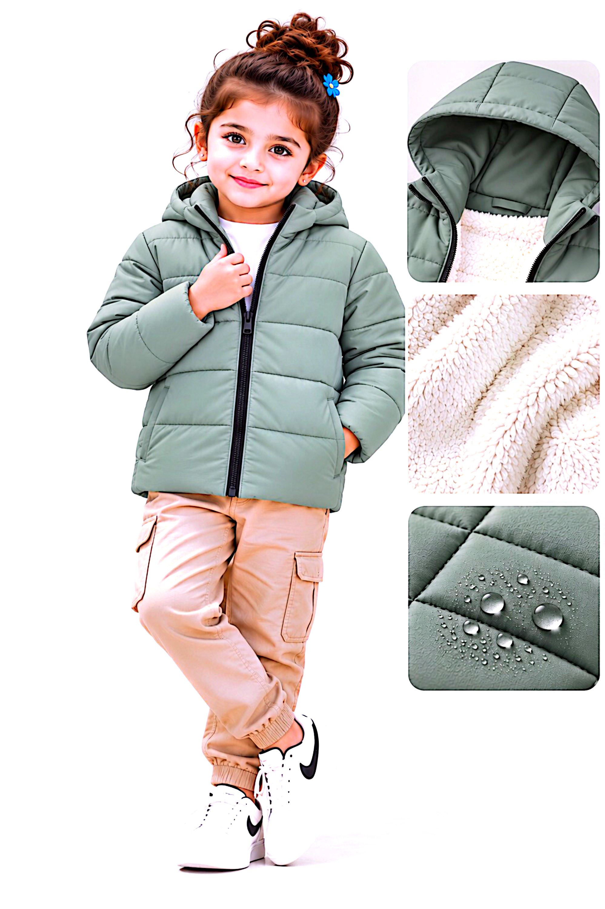 বাচ্চাদের প্রিমিয়াম শেরপা প্যাডিং জ্যাকেট | Premium Kids Winter Jacket_img_11