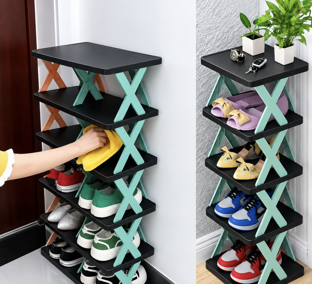 Entry Shoe Rack Narrow Economical Shrink Household (১পিস)