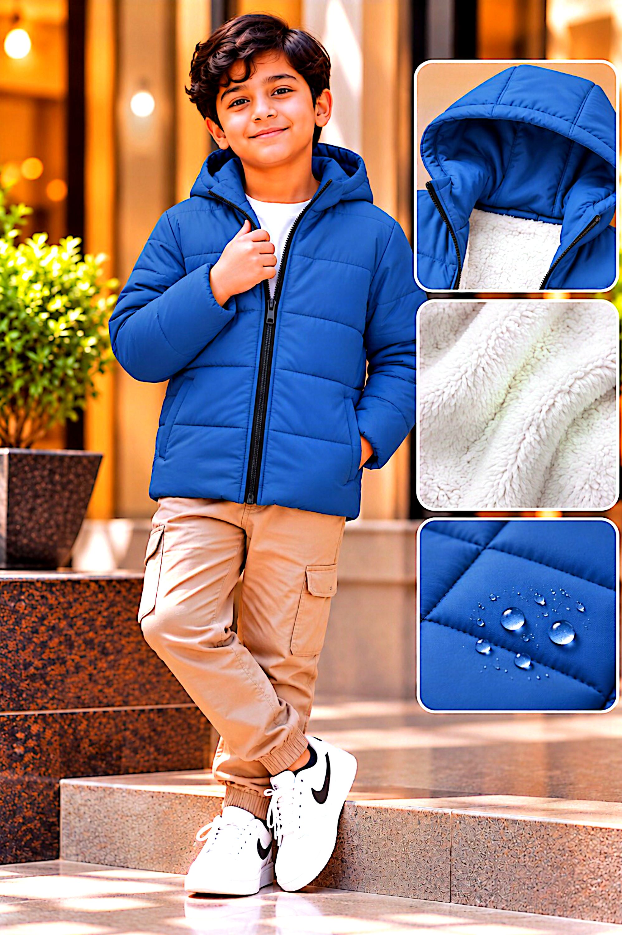 বাচ্চাদের প্রিমিয়াম শেরপা প্যাডিং জ্যাকেট | Premium Kids Winter Jacket_img_5