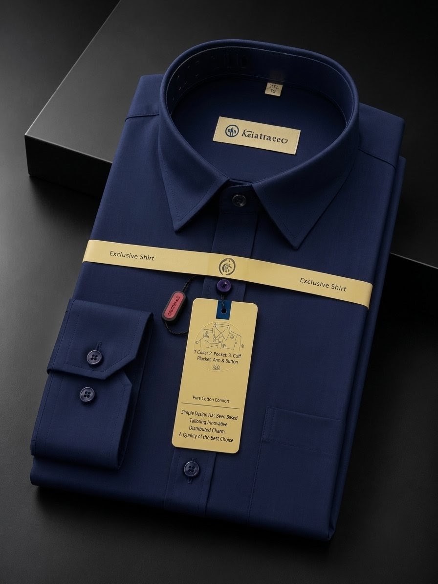 Indian Formal Shirt for Men – 100% Cotton Fabric