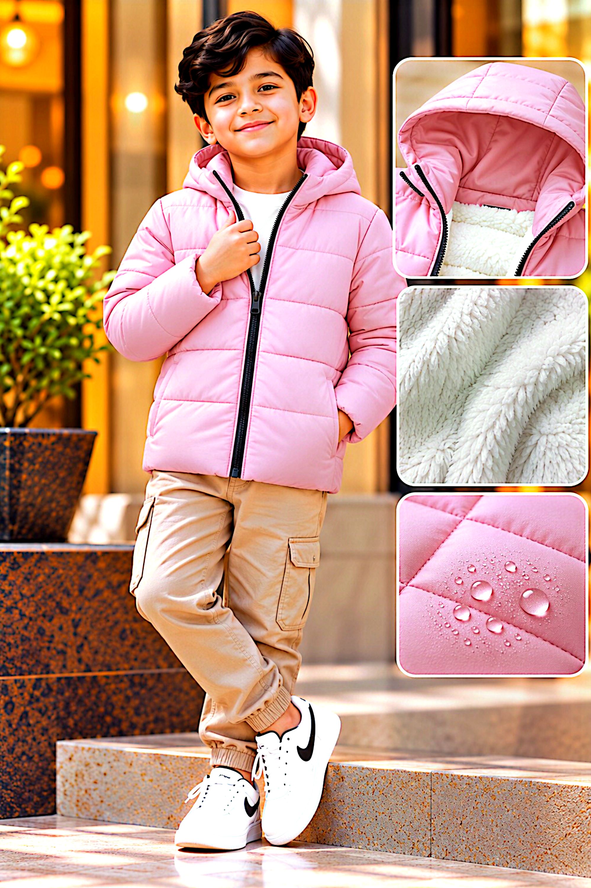 বাচ্চাদের প্রিমিয়াম শেরপা প্যাডিং জ্যাকেট | Premium Kids Winter Jacket_img_10