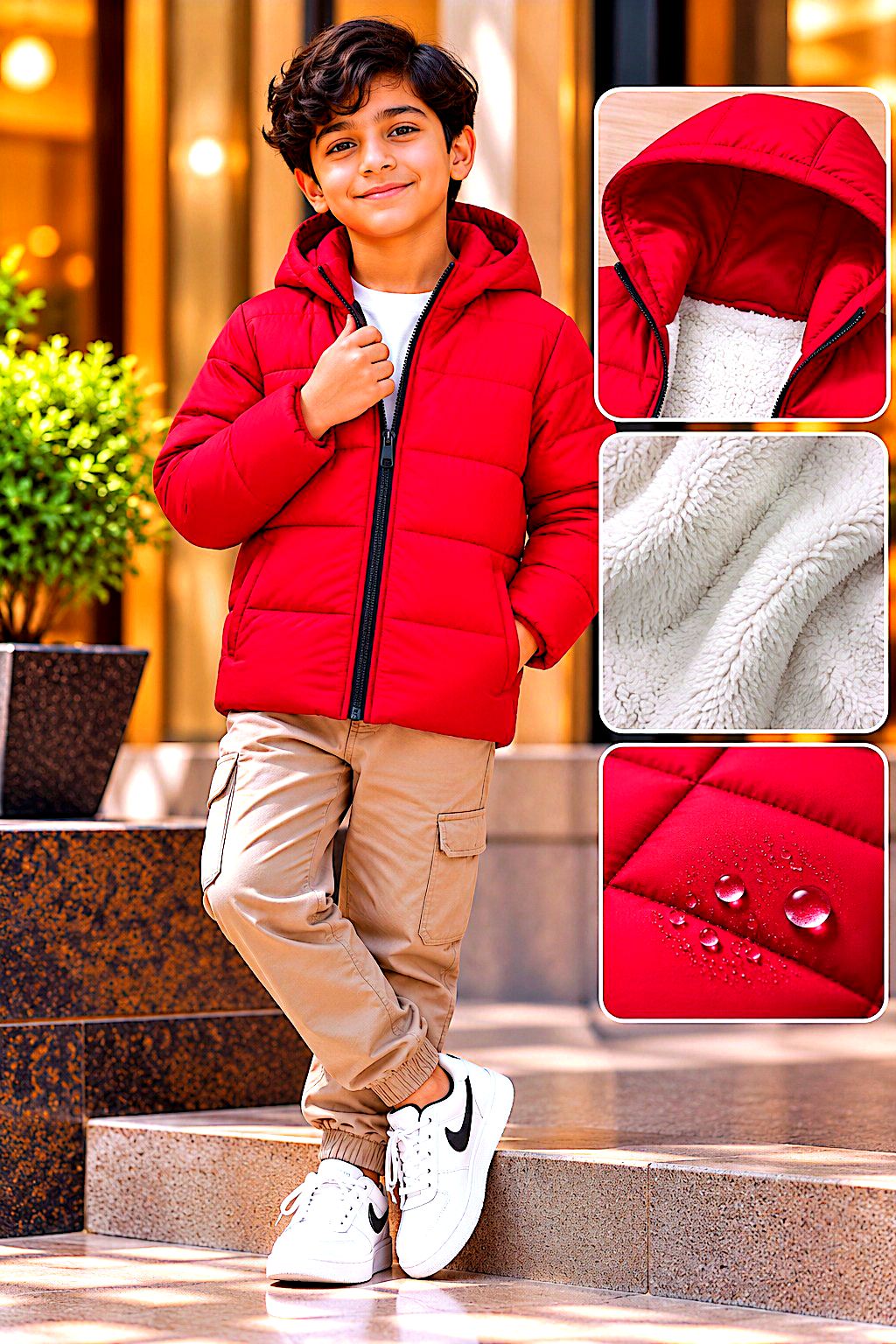 বাচ্চাদের প্রিমিয়াম শেরপা প্যাডিং জ্যাকেট | Premium Kids Winter Jacket_img_1