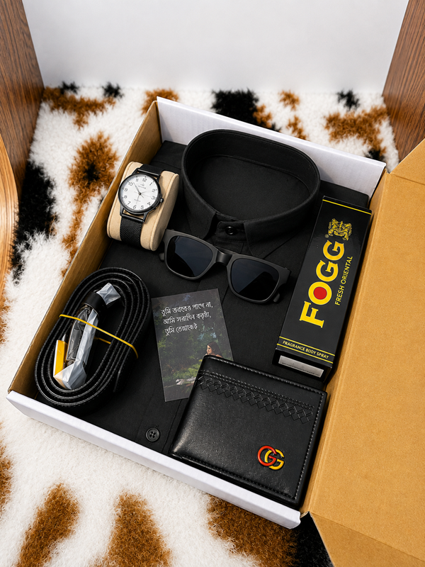 Stylish Men's Shirt Combo Gift Box – 6-in-1 Set_img_4