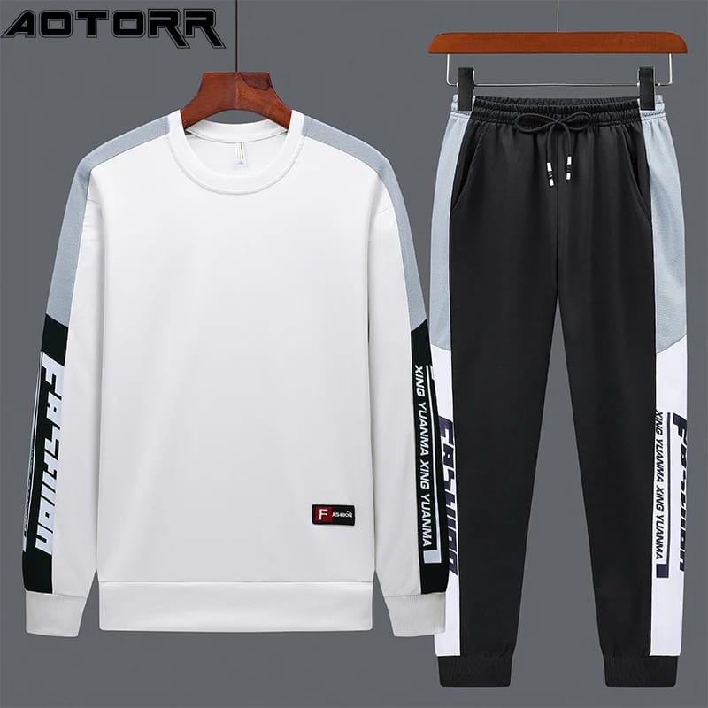 Men's T-Shirt & Trouser Combo Set – 100% Cotton Winter Wear_img_3