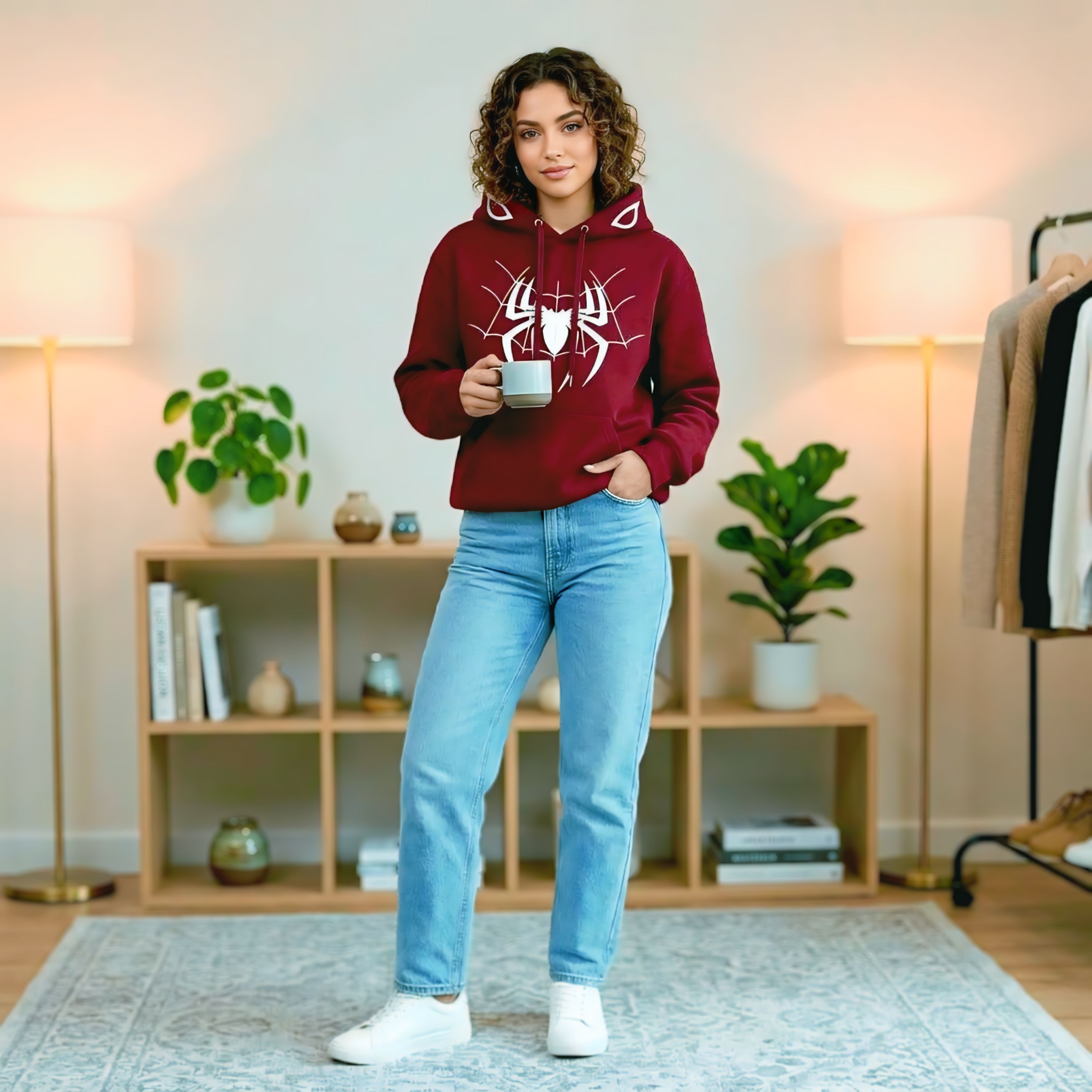 Spiderman Ladies Hoodie – Premium Fleece Cotton Winter Wear_img_4