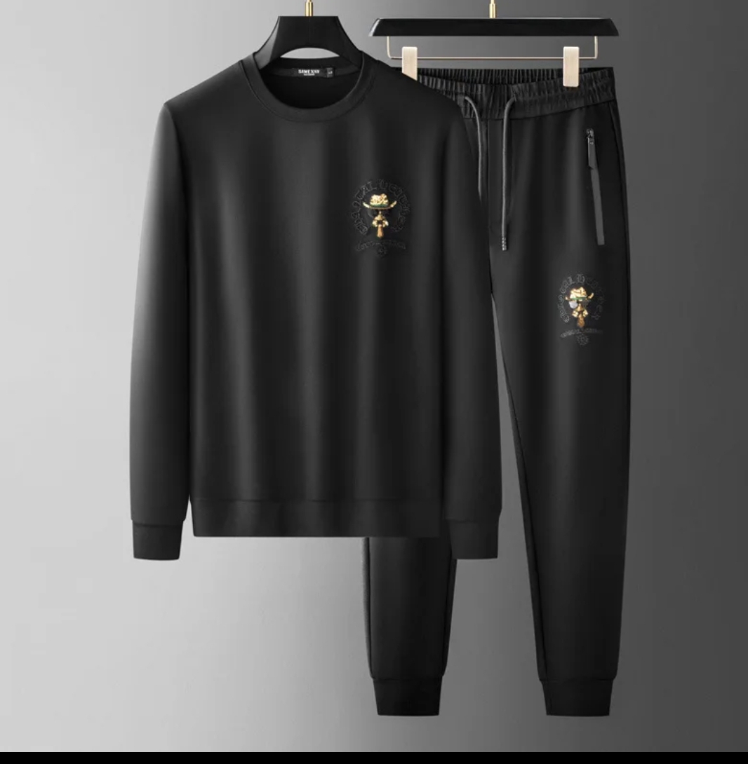 Men's T-Shirt & Trouser Combo Set – 100% Cotton Winter Wear_img_2
