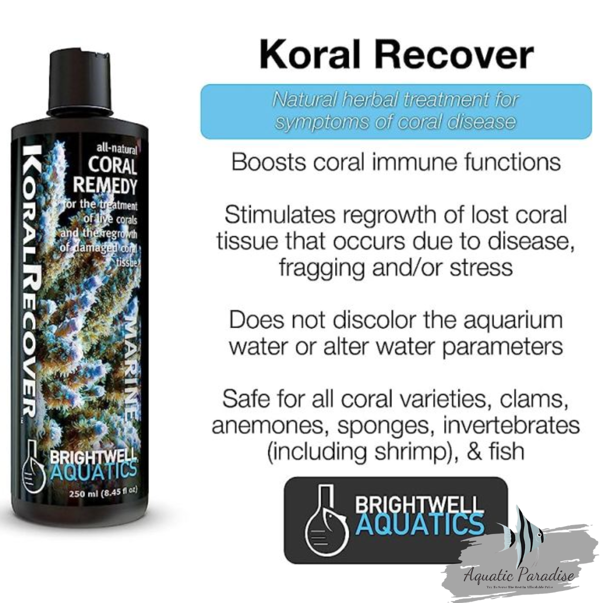 Brightwell Aquatics Koral Recover 250ml_img_1