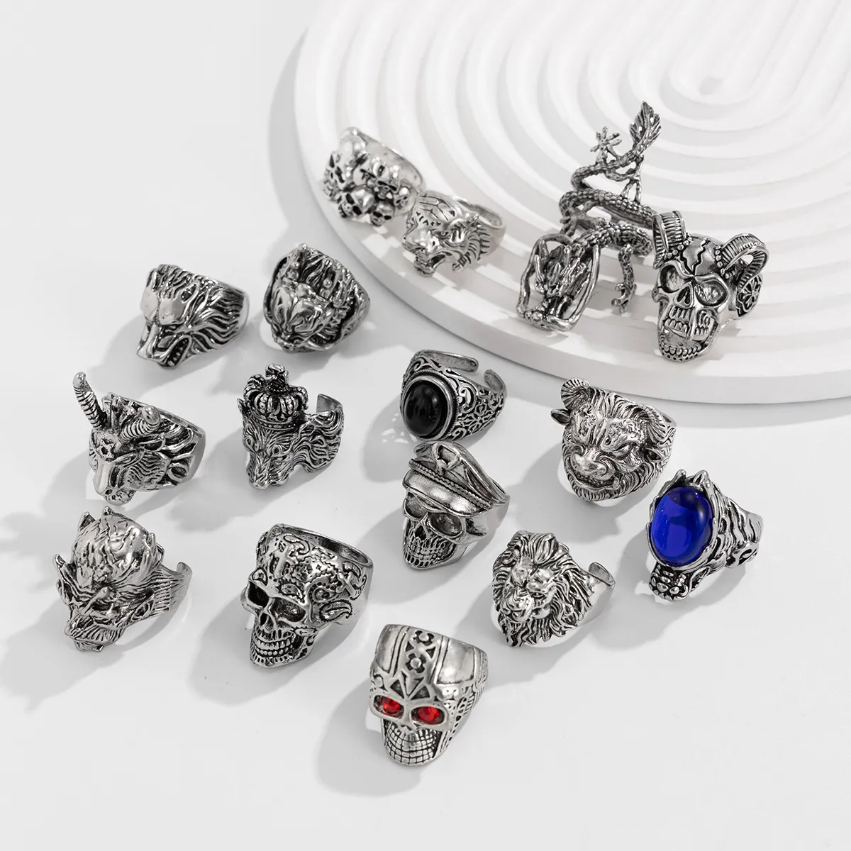Gothic Vintage Ring Collection( 16 piece set) - Image 4