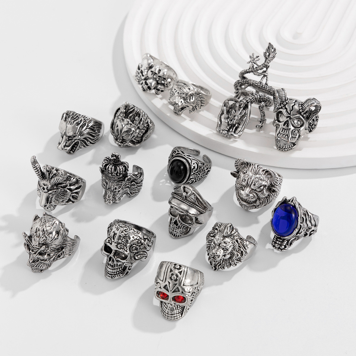 Gothic Vintage Ring Collection( 16 piece set) - Image 4