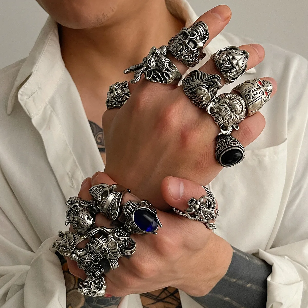 Gothic Vintage Ring Collection( 16 piece set) - Image 1