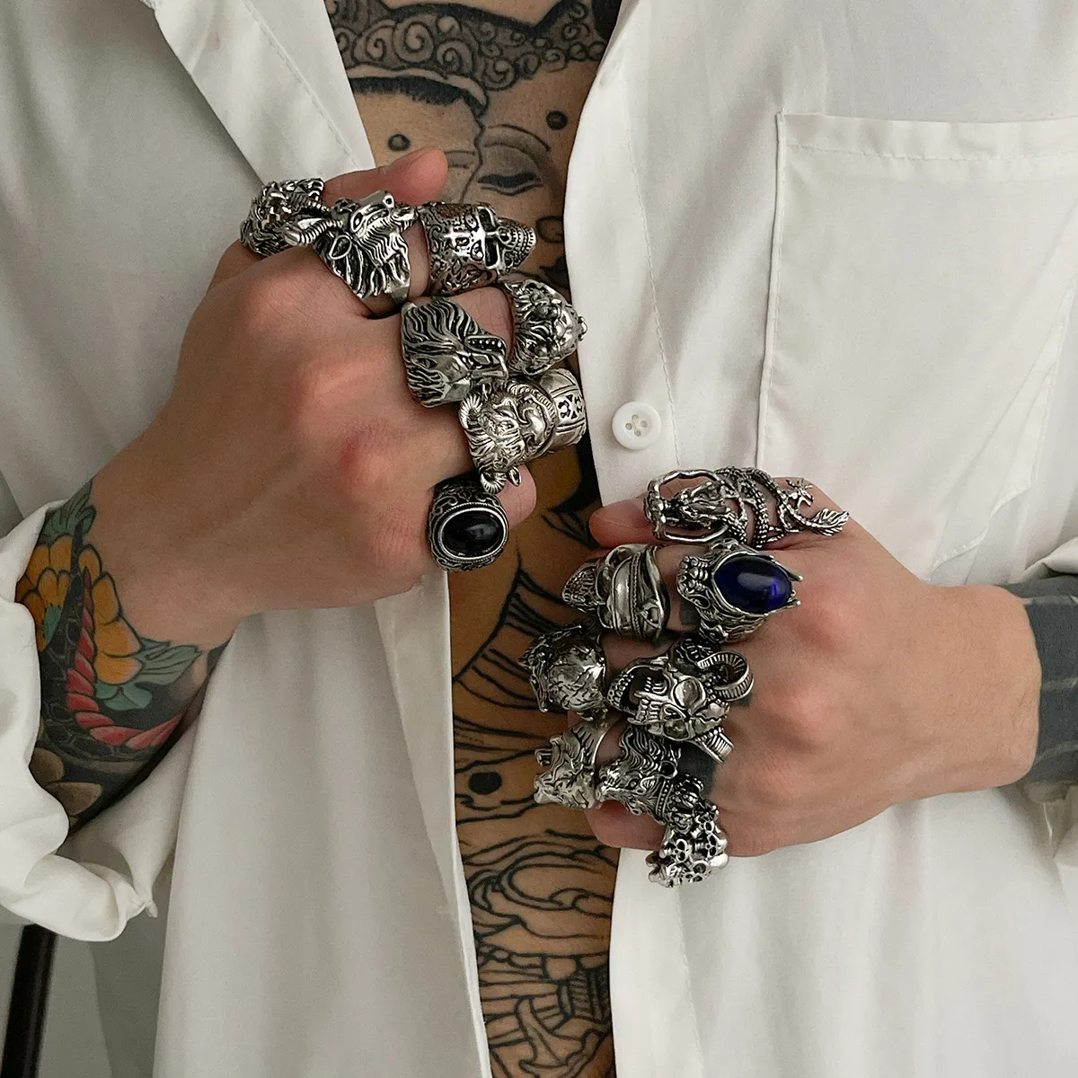 Gothic Vintage Ring Collection( 16 piece set) - Image 2
