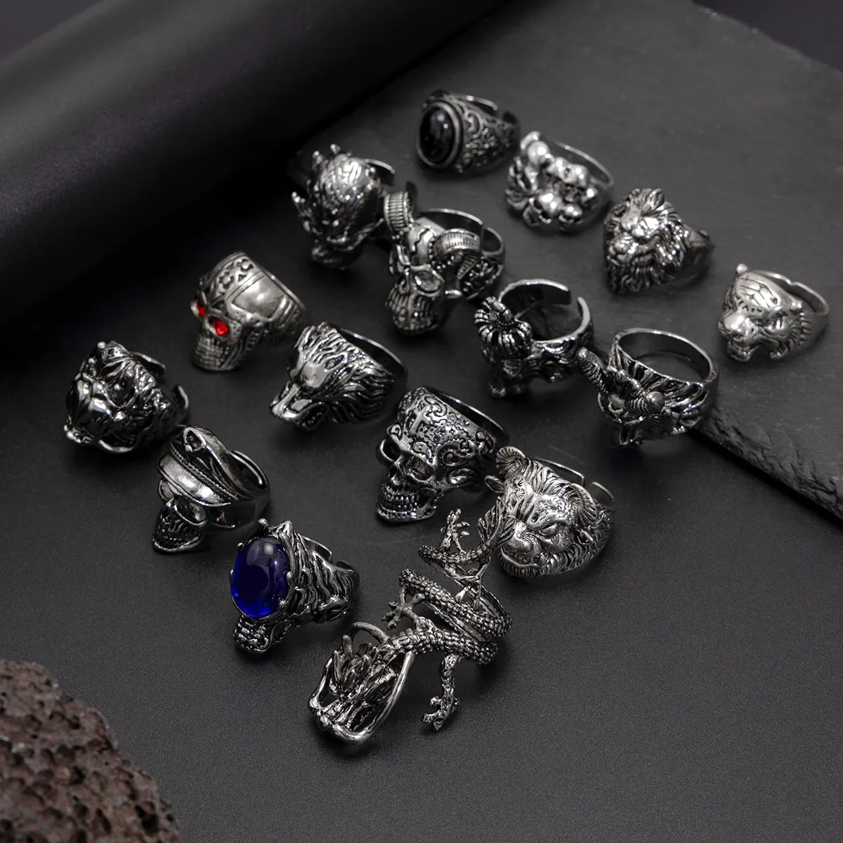 Gothic Vintage Ring Collection( 16 piece set) - Image 5