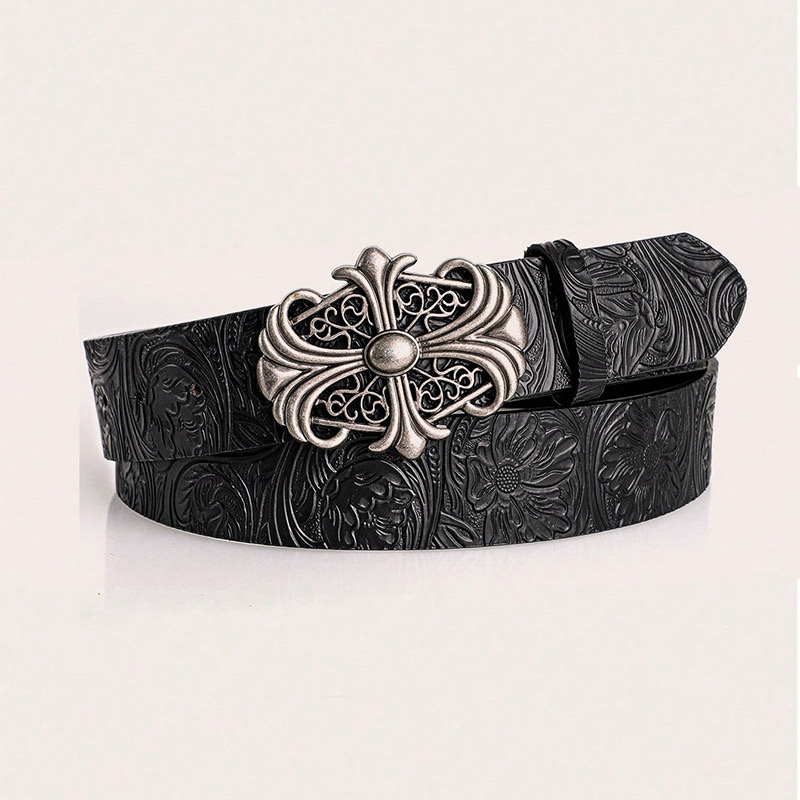 Ornate Filigree Cross BeltDark Elegance. - Image 1