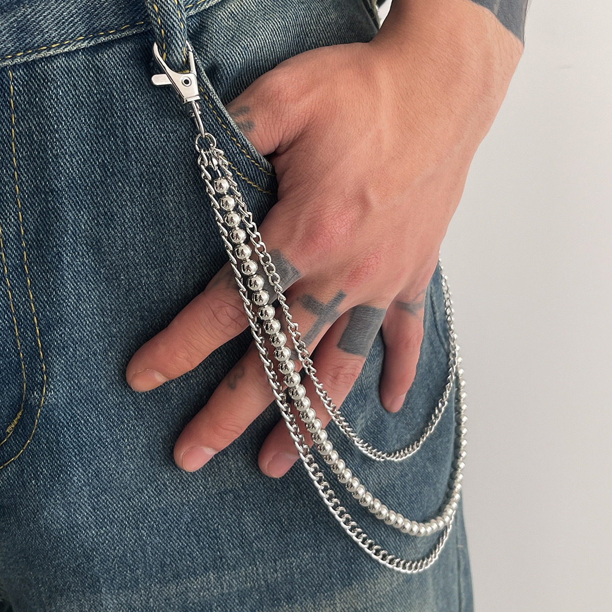 Multi-Layer Metal Wallet Chain - Image 1