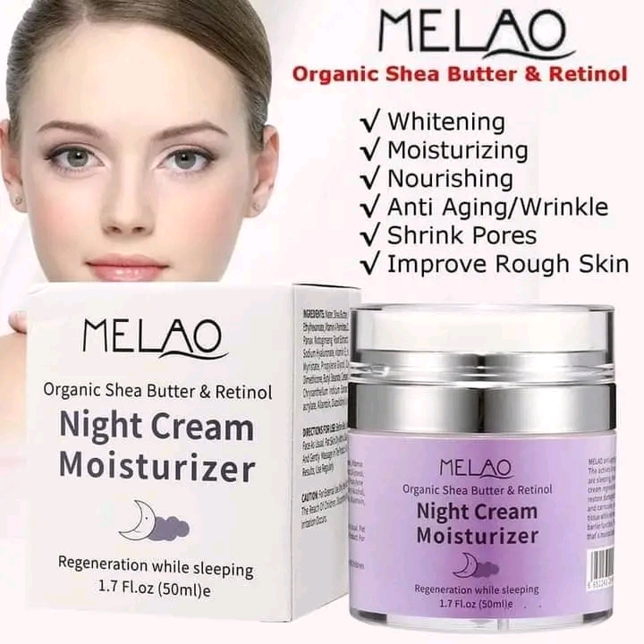 MELAO Organic Shea Butter & Retinol Night Cream